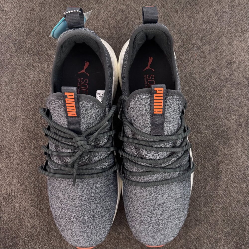 Puma NRGY Neko Knit Mens Running Shoes Gray SoftFoam Size 10.5 New With Box - Picture 2 of 7